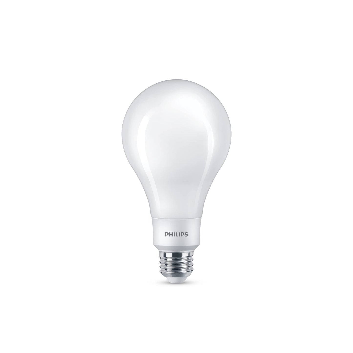 PHILIPS LED 300-200-100W A23 1-Pack BrightDial Soft White (2700K) 4000-3000-1600 Lumen (28-20-16 = 300-200-100W) Frosted Flicker-Free Light Bulb