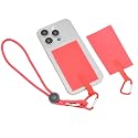 Phone Lanyard, Ripstop Nylon Insert for Case, Compatible with iPhone, Samsung, Android, Works with Neck & Wrist Straps RED