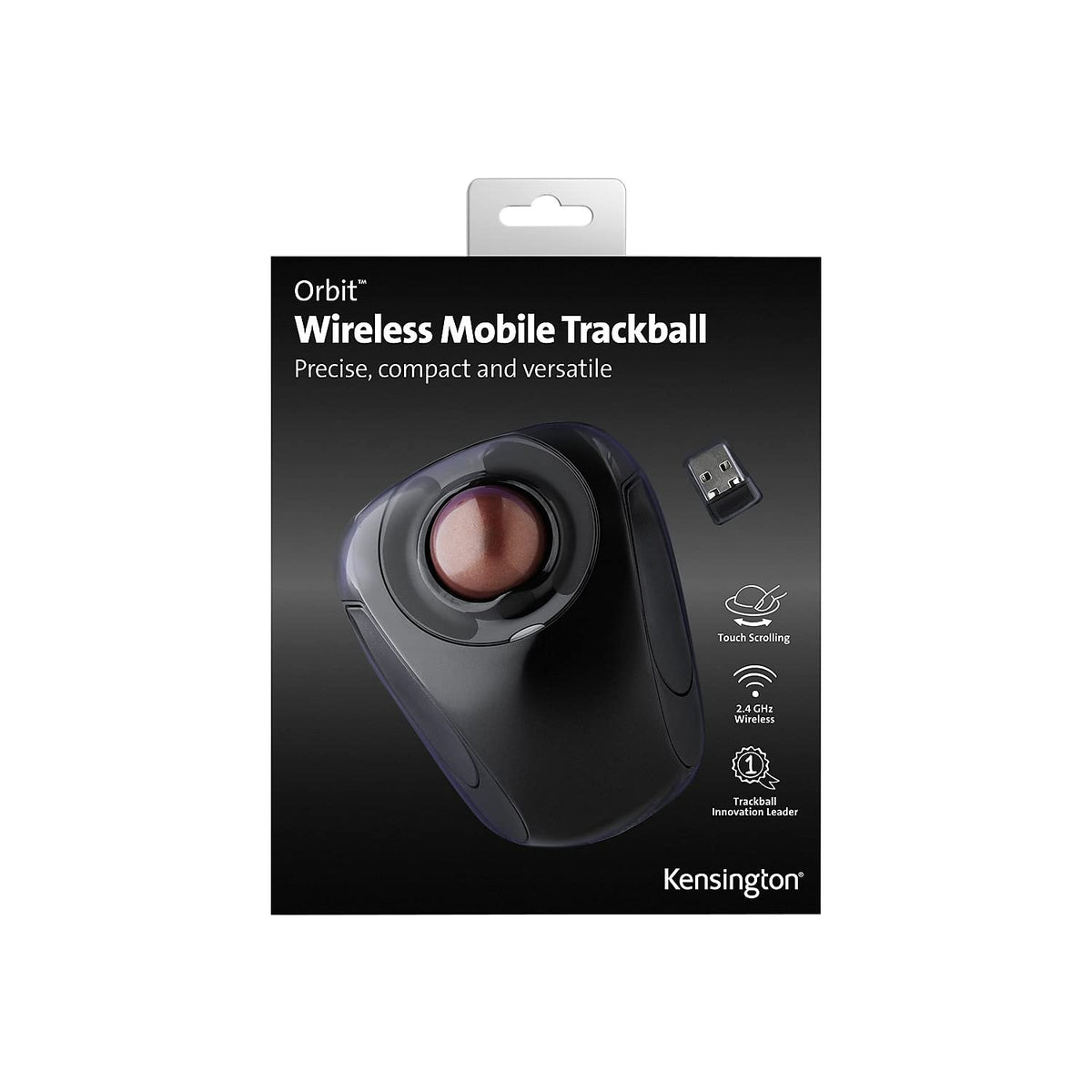 Kensington Orbit Wireless Trackball Black/Red Kmw72352
