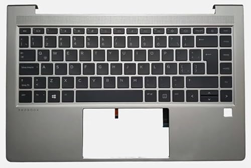 Laptop Latin Keyboard Compatible for HP ProBook 440 G9 445 G9 N01287-161 Backlit with Palmrest Upper Cover Case