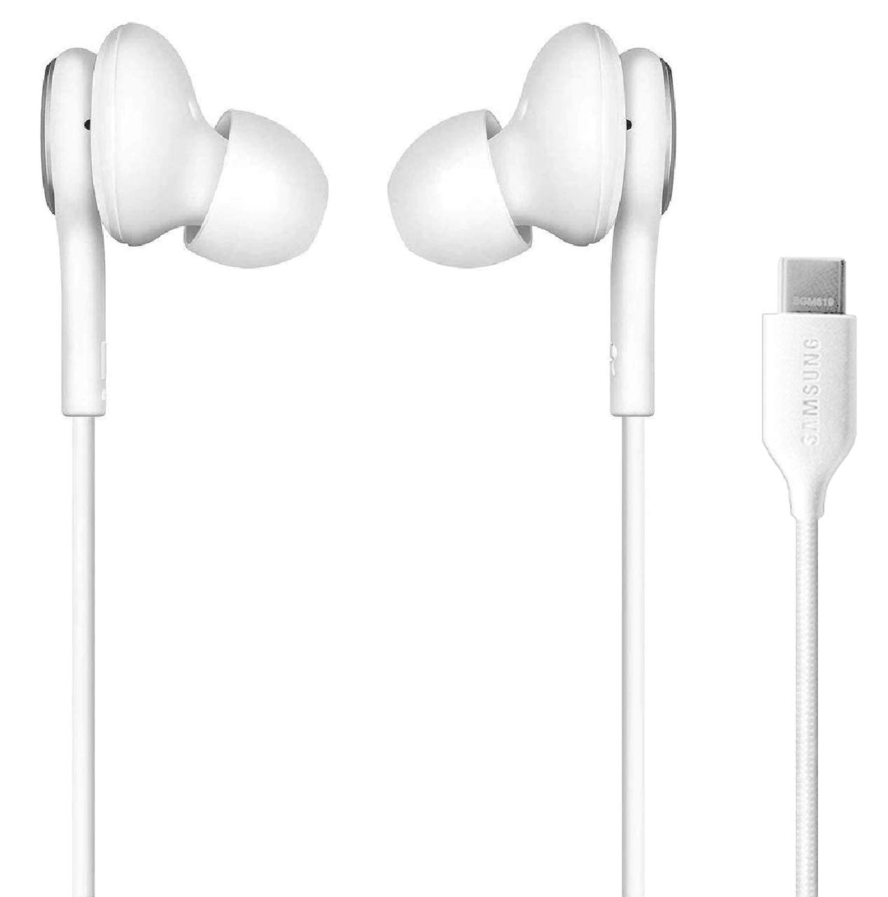 ElloGear 2020 Earbuds USB C Headphones for Samsung Galaxy S21, Note 10, Galaxy S10, S9 Plus, S10e - Designed by AKG - Braided Cable with Microphone…