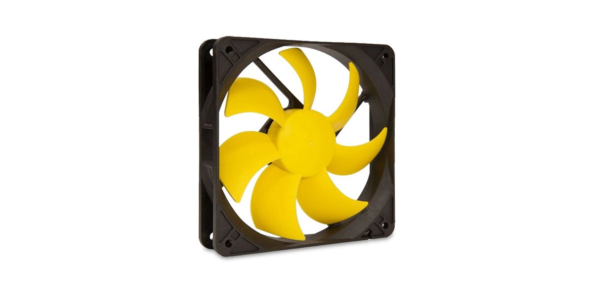 SilenX EFX-12-12 PC Housing Fan Fan, Cooler & Radiator Fan, Radiator refoidisseurs (PC Housing Fan, 12dB, 1.08 W, Yellow, 8 - 12)