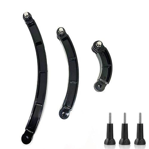 OctinPris 3-in-1 Curved Arced Extension Arms in Different Lengths(7.5/13.5/19.5cm) Compatible for Gopro Series, SJCAMs, Geekpro and Other Action Cams