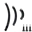 OctinPris 3-in-1 Curved Arced Extension Arms in Different Lengths(7.5/13.5/19.5cm) Compatible for Gopro Series, SJCAMs, Geekpro and Other Action Cams