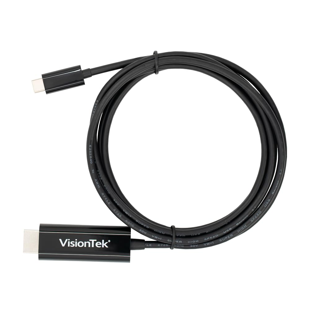 VisionTek USB-C to HDMI 2.0 Active 2 Meter Cable (M/M)