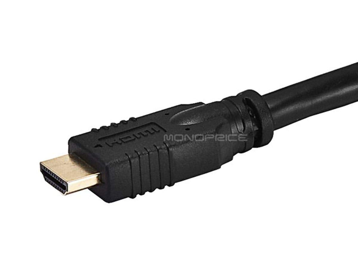 Monoprice Premium High Speed HDMI Cable - CL2, Male to Female Extension, 24AWG, 6 Feet, Black - Commercial Series