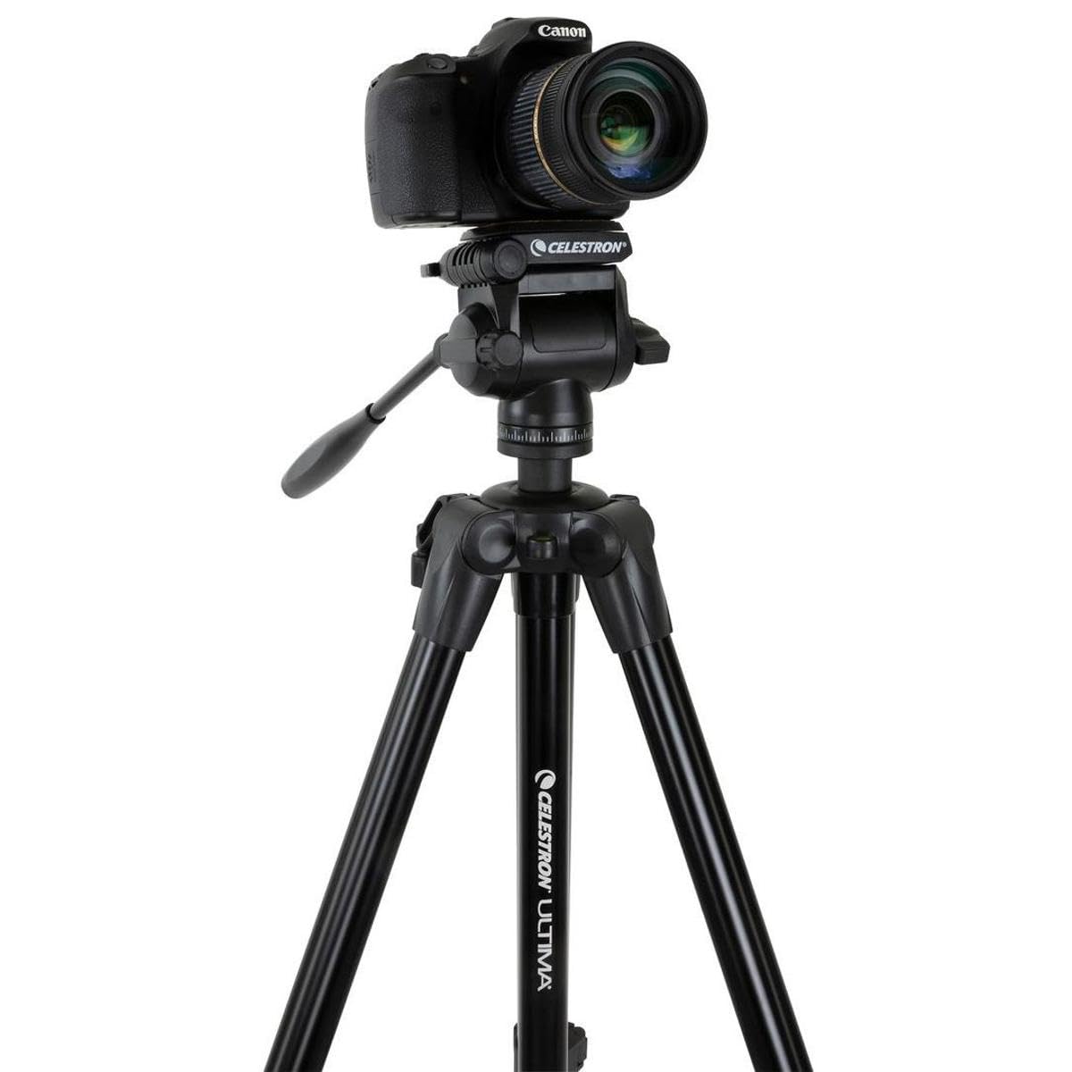 Celestron 93612 Ultima Pan Tilt Head Tripod for a Spotting Scope, Binocular or Camera