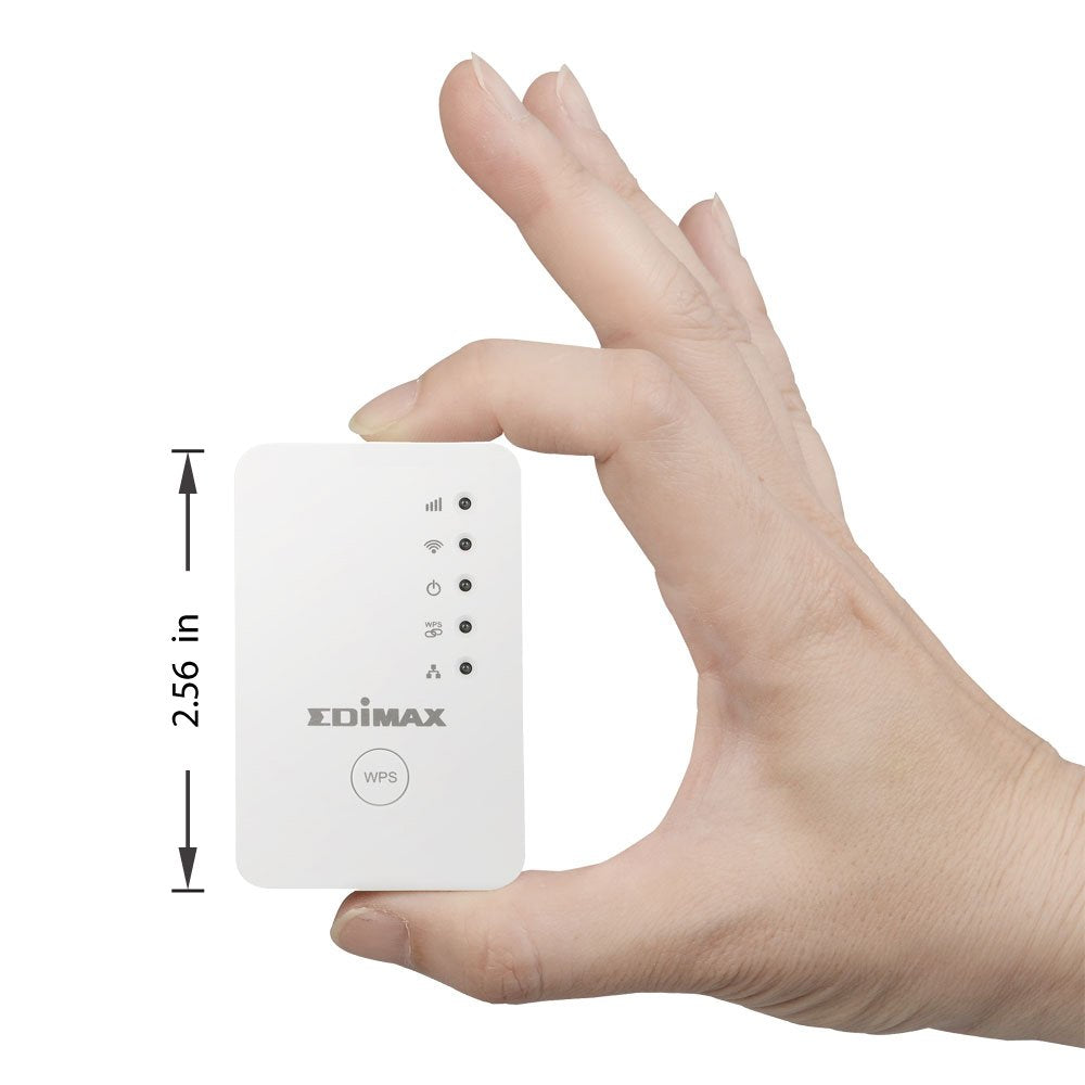 Edimax EW-7438RPn Mini N300 Universal Wireless Wi-Fi Range Extender/Wi-Fi Repeater/Access Point/Wireless bridge with Ethernet Port, Compact Wall Plug