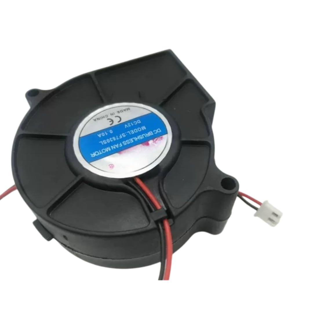 12V SF7530SL 0.10A 7530 Cooling Fan 2-Wire