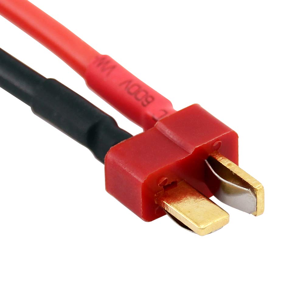 5pcs Male T-Plug/T-Connectors Style with 10cm 14awg Wire(BDHI-28)