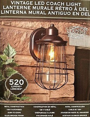 Manor House Vintage LED Coach Patio/Porch Light