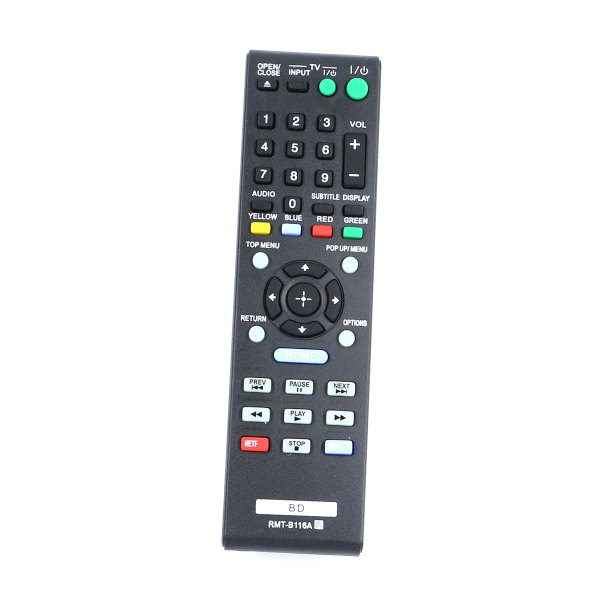 ZdalaMit RMT-B116A RMTB116A Replacement Remote Control Applicable for Sony BD DVD Blu-Ray Disc Player BDP-BX58 BDP-BX38 BDP-S280 BDPBX58 BDPBX38