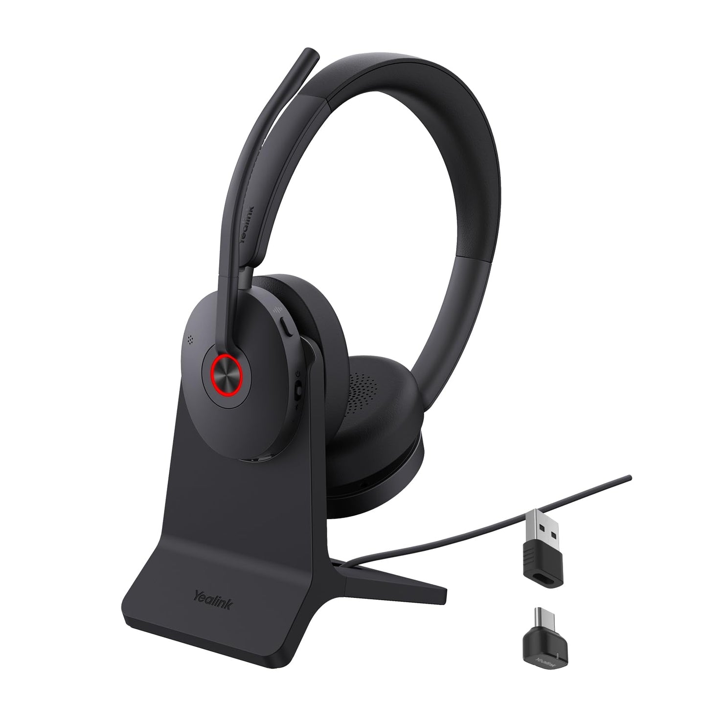Yealink BH74 UC ANC Bluetooth Headset with Microphone for Hybrid Work, Microsoft Teams Premium Open Office Certified Headsets with 6-mics Active Noise…