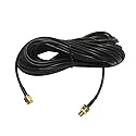 EJOYS 16ft WiFi RP-SMA Coaxial Extension Cable for WiFi LAN WAN Router RG174 Antenna Extension Cable