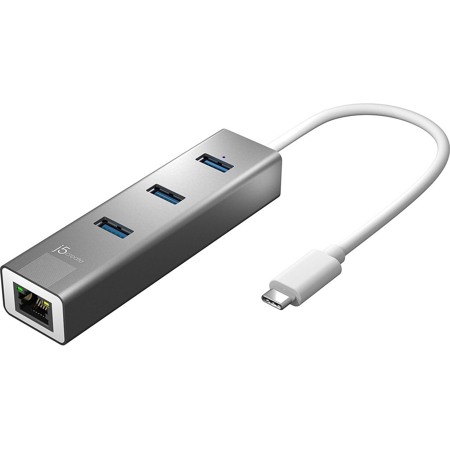 j5create USB-C 3-Port HUB +Gigabit Ethernet Multi Adapter