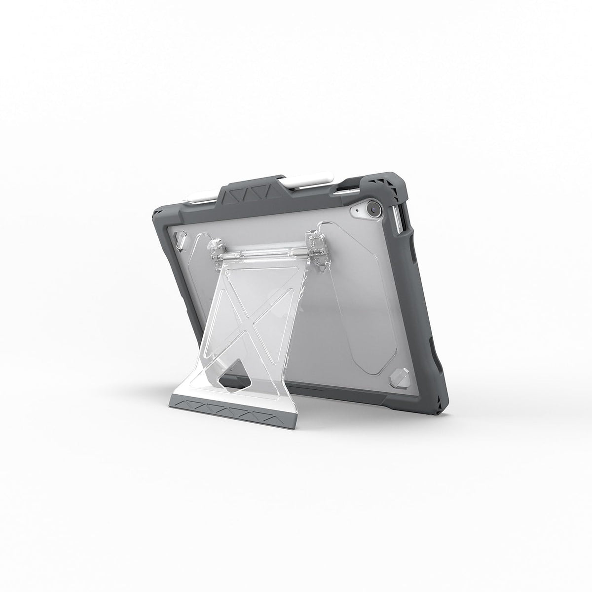 MAXCases Shield Extreme-X2 for iPad 10 10.9" (2022) (Red Bezel-Gray Case)