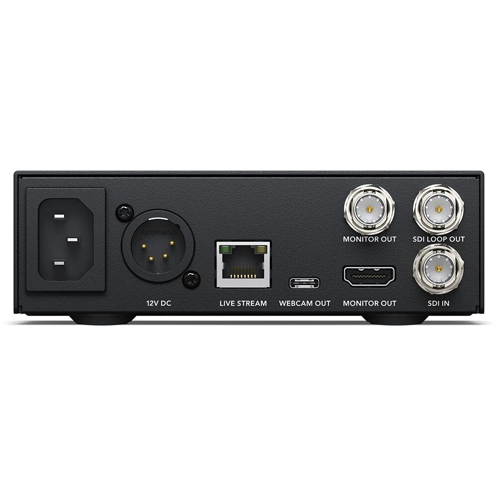 Blackmagic Design Web Presenter 4K Bundle with PC Power Cord, HDMI Cable, and Screen Cleaning Wipes (5-Pack)