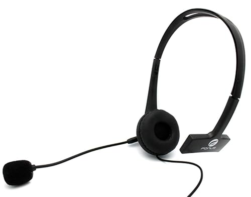 Headset Earphone w Mic Wired Mono Headphone 3.5mm Single Earbud Hands-Free P5P Compatible with Samsung Galaxy Tab S4 10.5 A 8.0 (2019) 10.1 (2019)…