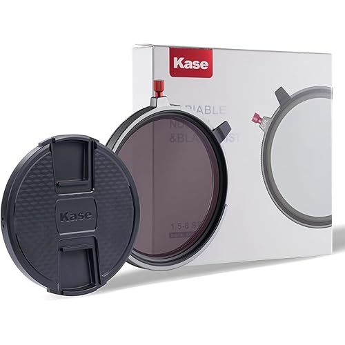 Kase CPL/Vari ND/Black Mist 3 in 1 Combo Screw-in Filter 1.5-8 Stop ND3 to ND236 Optical Glass Ideal for Video/Vlog (67mm)