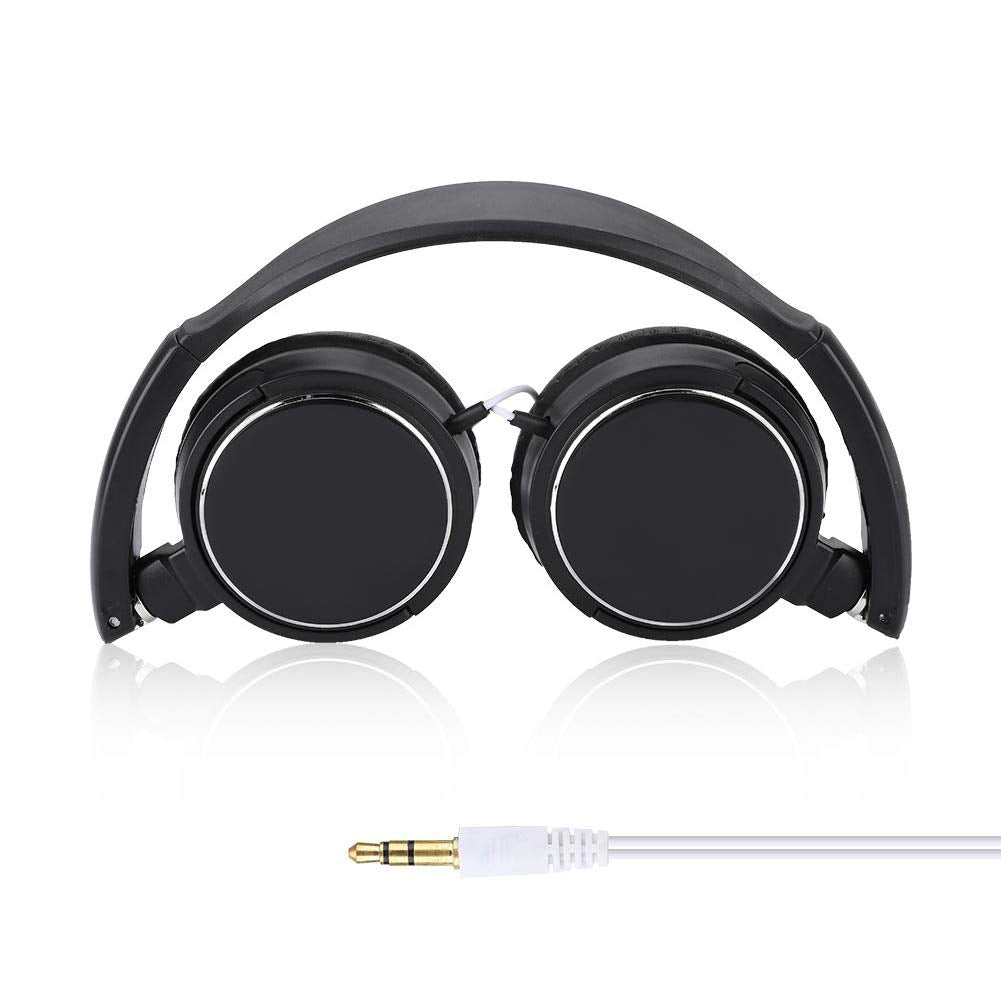 Foldable Head Mounted Headphone Mini Wired Headset Hands Compact Stereo HiFi Music Headset Support Rotatable Ear Cup Adjustable Headband Support TF…