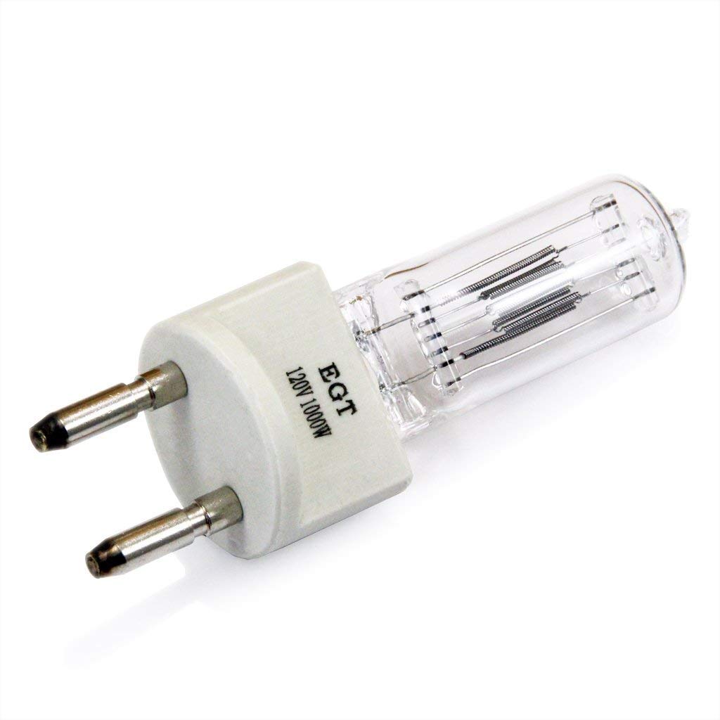 Boryli EGT 1000W 120V Halogen Bulb / T7 / 120V / CL / G22 1000-watt 120-volt Bi-Pin Based Stage and Studio T7 Bulb