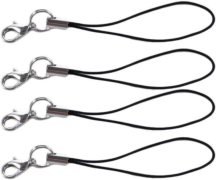 ZhangyiHot 20 Pcs White Lanyard Phone Ring Strap,Cell Phone Backpack Lanyard, Lobster Clasp,Cellphone Strap Charm Cords for Cell ID Card Badge Décor