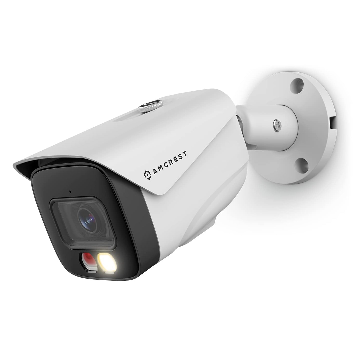 Amcrest UltraHD 4K (8MP) IP PoE AI Camera, FOV 129°, 49ft Color Nightvision, Security Outdoor Bullet Camera, Human & Vehicle Detection, Active