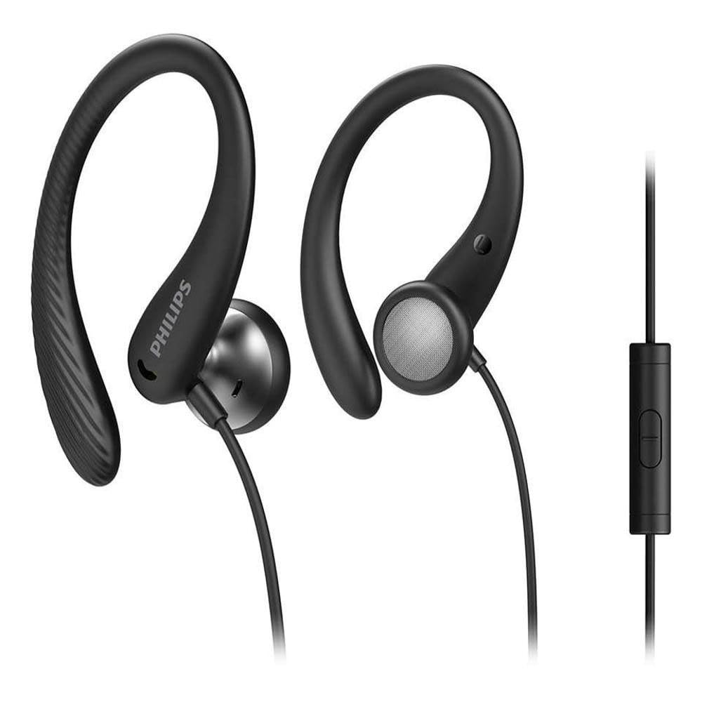 PHILIPS A1105 Wired Headphones,In-Ear Headphones with Open Acoustics Design,Deep Bass,15mm drivers,Quality Sound,Secure Ear-Hook Design,Comfort