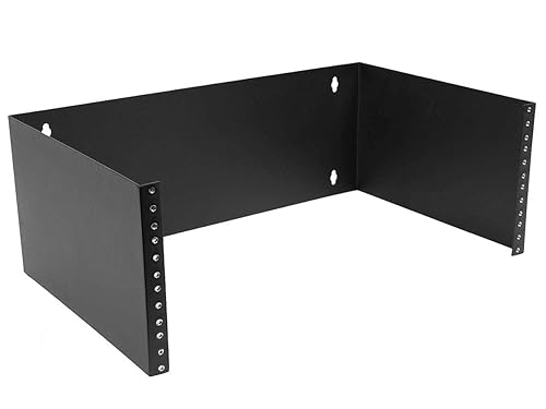 Monoprice 4U Wall Mount Rack, 19-Inch Bracket for Patch Panels, Network Switches, Servers, and IT Equipment, 7in x 19in x 12in, 4U, Max 40 lbs.