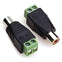 MOBOREST RCA to Speaker Wire Adapter, Solderless Female RCA Connector to AV Screw Terminal, Audio Video Speaker Connectors for CCTV Camera, Amplifier