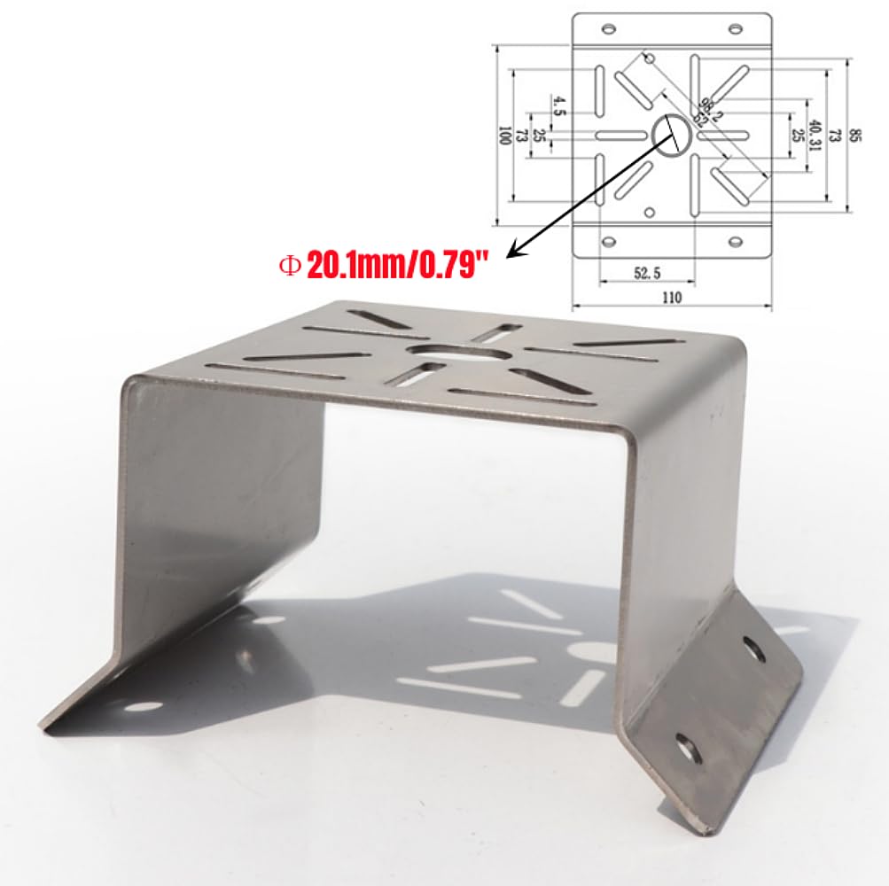 Coolotic CCTV Security Camera Corner Mount Bracket, Stainless Steel Wall Corner Adapter Mount Bracket for Universal PTZ Security Camera Mounting