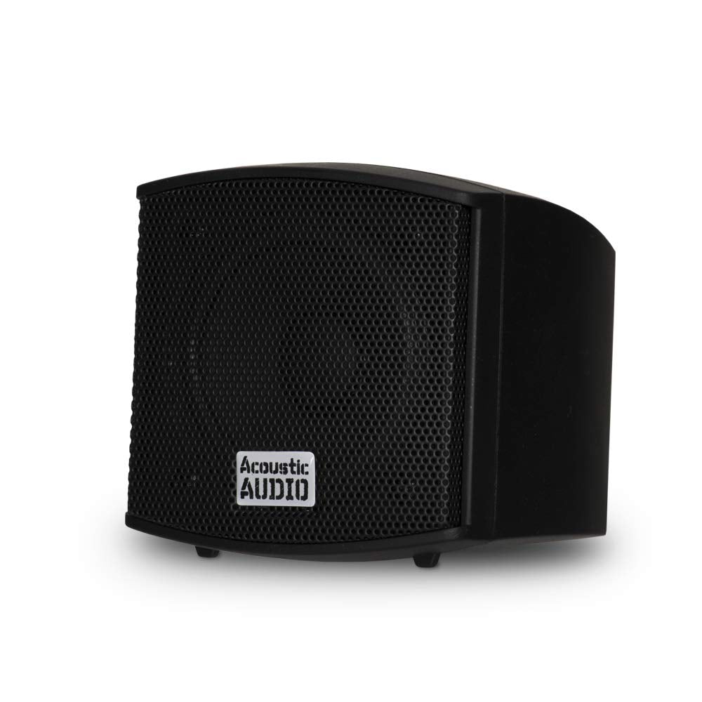 Acoustic Audio AA321B Mountable Indoor Speakers 800 Watts Black 2 Pair Pack AA321B-2Pr