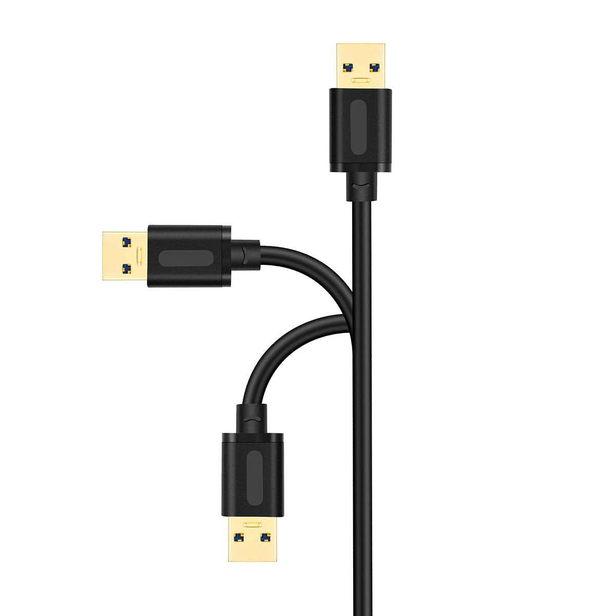 Jelly Tang USB 3.0 Male to Male Cable 3Ft,USB to USB Cable with Gold-Plated Connector for Hard Drive Enclosures, DVD Player, Laptop Cooler (3Ft/1M)