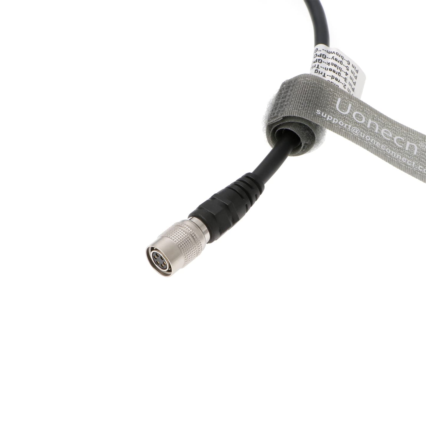 Uonecn Industrial Camera Power Trigger IO Signal Cable HR10A-7P-6S 6 Pin Female Plug for Basler AVT GIGE Sony CCD Industrial Camera 3 Meters