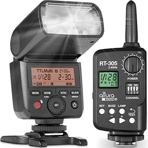 Altura Photo AP-305C Flash for Canon 2.4G E-TTL and Manual Trigger Wireless HSS Camera Flash for Canon EOS R R5 R6 R7 R8 RP 90D 80D 70D SL2 T7I T6 T6I
