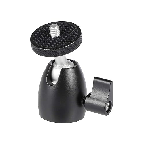 Kayulin Mini Ball Head with 1/4 inch Screw for Monopod Tripod Light Stand