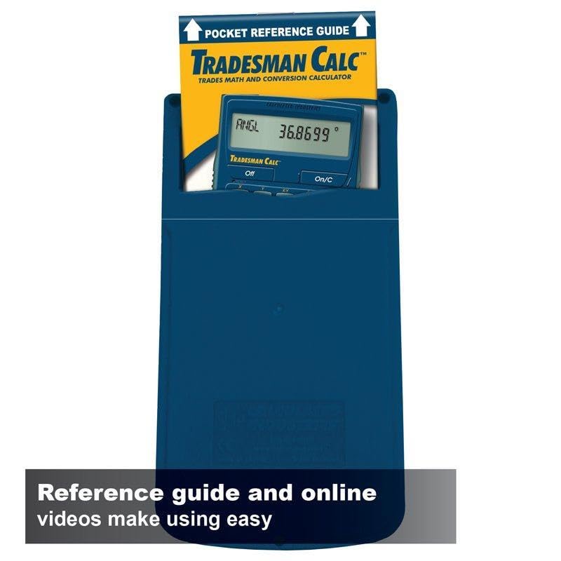 Calculated Industries 4400 TradesmanCalc Technical Trades Dimensional Trigonometry and Geometry Math and Conversion Calculator Tool for Tech Students