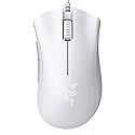 Razer DeathAdder Essential Gaming Mouse: 6400 DPI Optical Sensor - 5 Programmable Buttons - Mechanical Switches - Rubber Side Grips - Mercury White