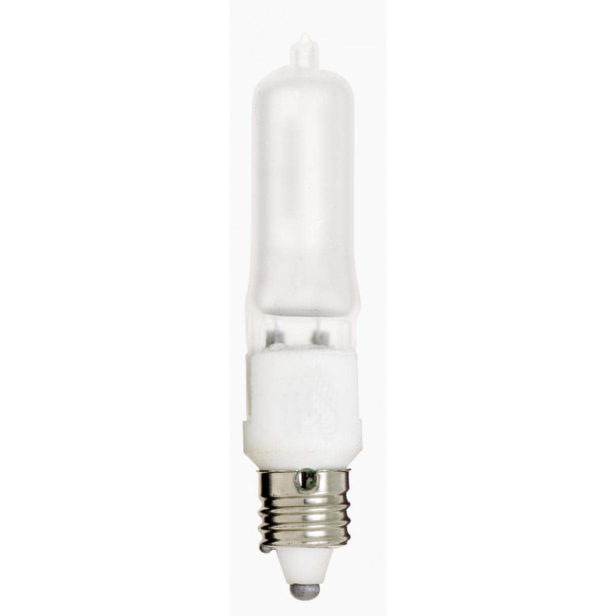 S1918 Halogen Lamp Light Bulb, Frost Finish, 250 Watts, T4.5 Lamp Shape, Mini Cand Base, E11 ANSI Base, 120 Voltage, 3780 Initial Lumens, 3-5/32" MOL