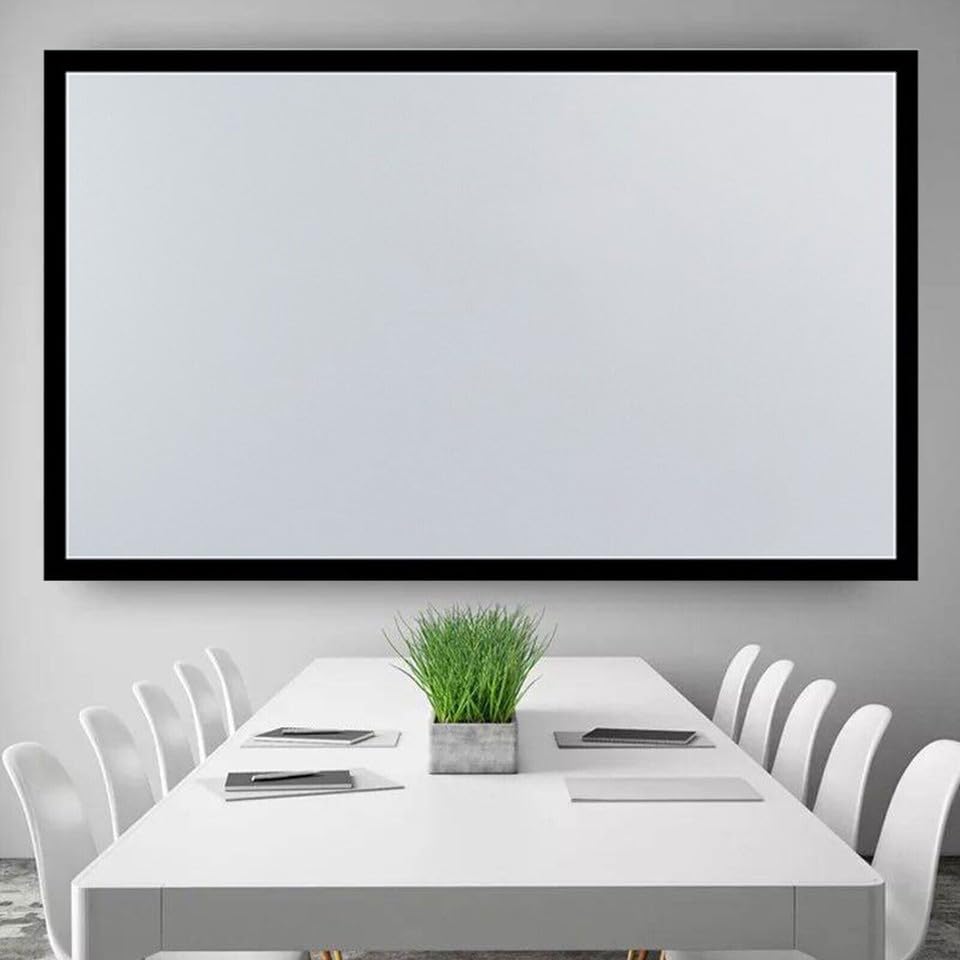135 Inch Fixed Aluminum Frame Projection Screen, 16:9 HD Widescreen Projection Screen, Home Theater HD TV Movie Projection