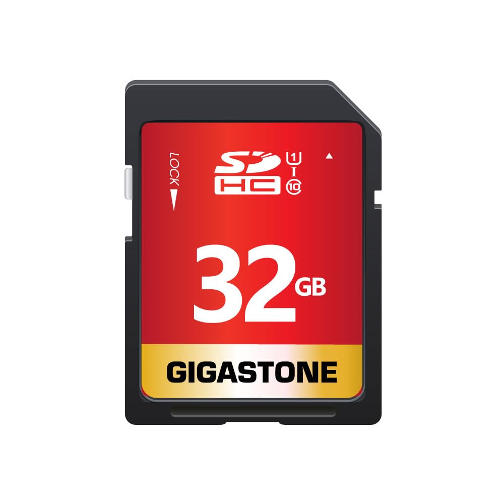 GIGASTONE 32GB SD Card UHS-I U1 Class 10 SDHC Memory Card High-Speed Full HD Video Compatible with Canon Digital Camera, SPYPOINT TACTACAM WOSPORTS