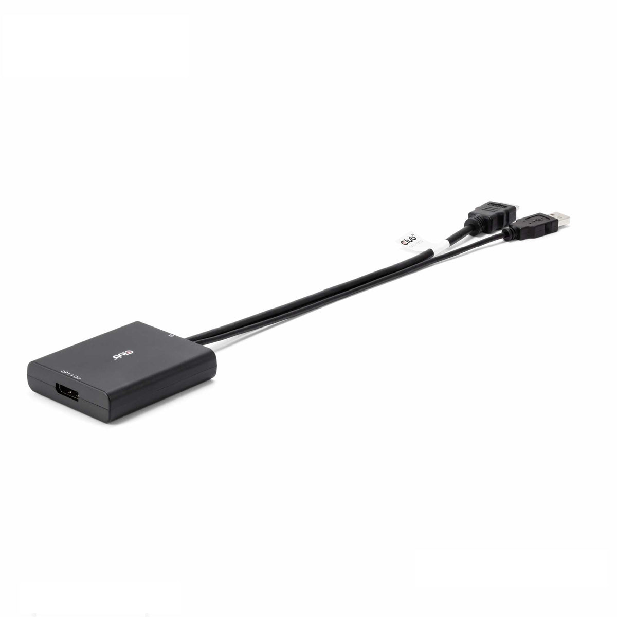Club 3D HDMI 2.1 to DisplayPort 1.4 Active Adapter Cable - 4K 120Hz 8K 30Hz Converter for PC Laptop Gaming Console to Monitor - USB Powered Male