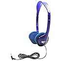 HamiltonBuhl Kids On-Ear Blue Stereo Headphone, Model: Kids-HA2