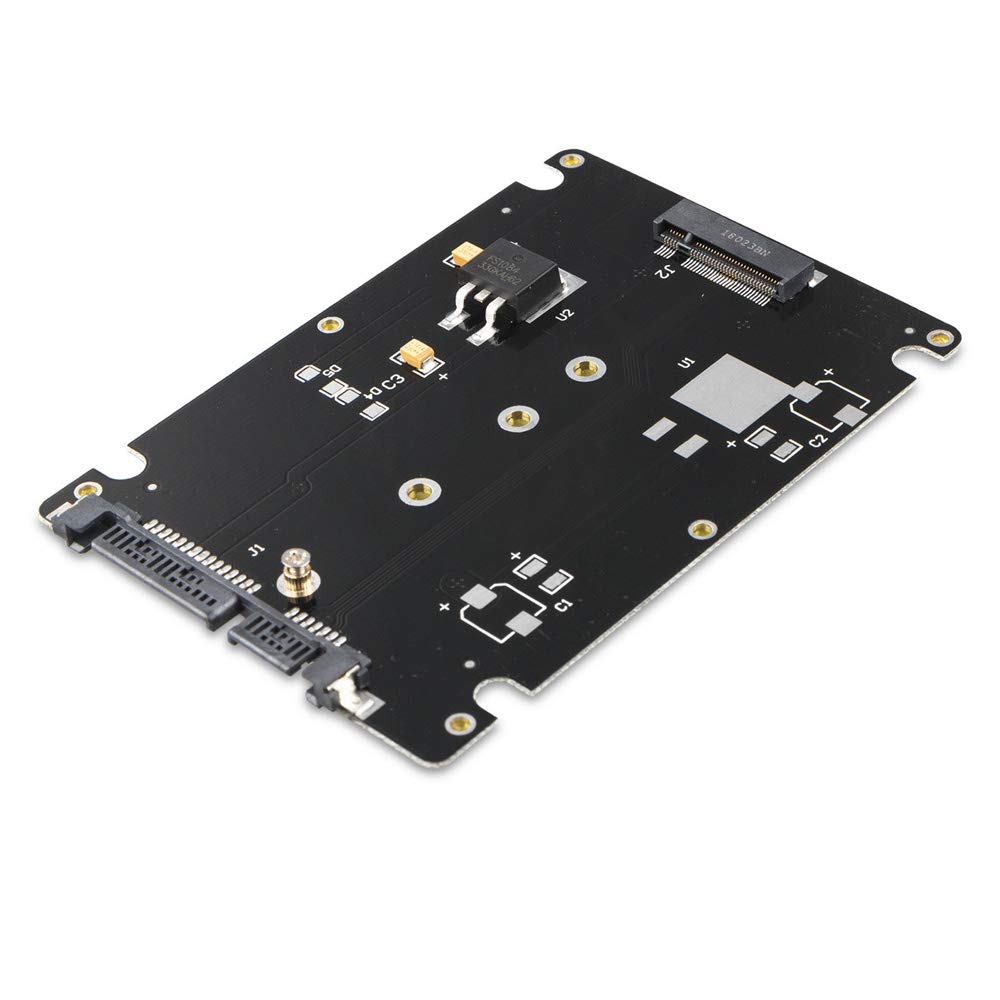 axGear 2.5 Inch SATA to M2 NGFF SSD Enclosure Converter Internal / External Adapter M.2