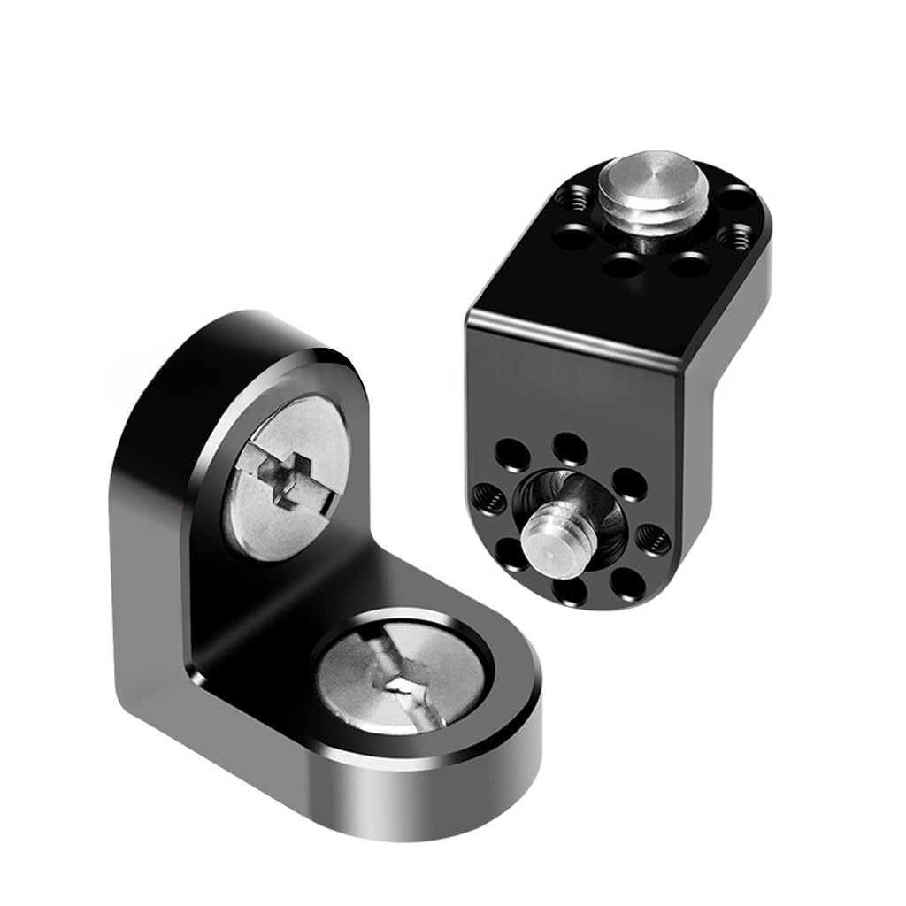 NovelGoal Right Angle Expansion Video Monitor Support Bracket with 1/4 "3/8" Screw Locating Pins for Tripod Head Adapter Mount for Camera Cage