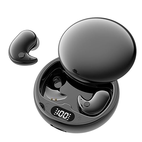 Micool Invisible Sleep Wireless Earphone, Ipx5 Waterproof Earbuds, Lightweight Sleep Headphones Bluetooth 5.3, Painless Sleeping Earphones…