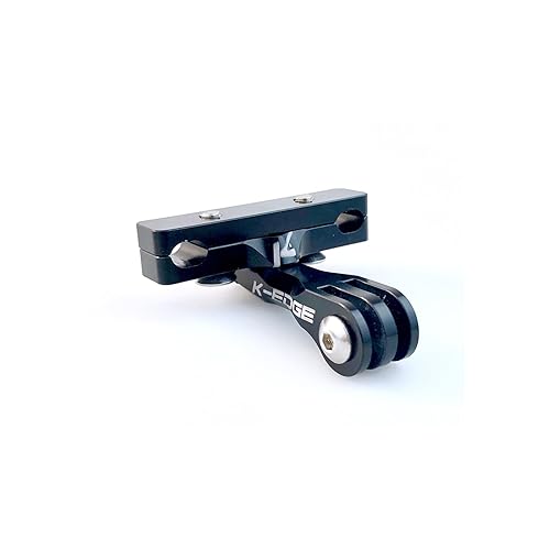 K-Edge | Go Big Saddle Rail Mount | for GoPro, Garmin and Shimano Cameras | Black Anodize