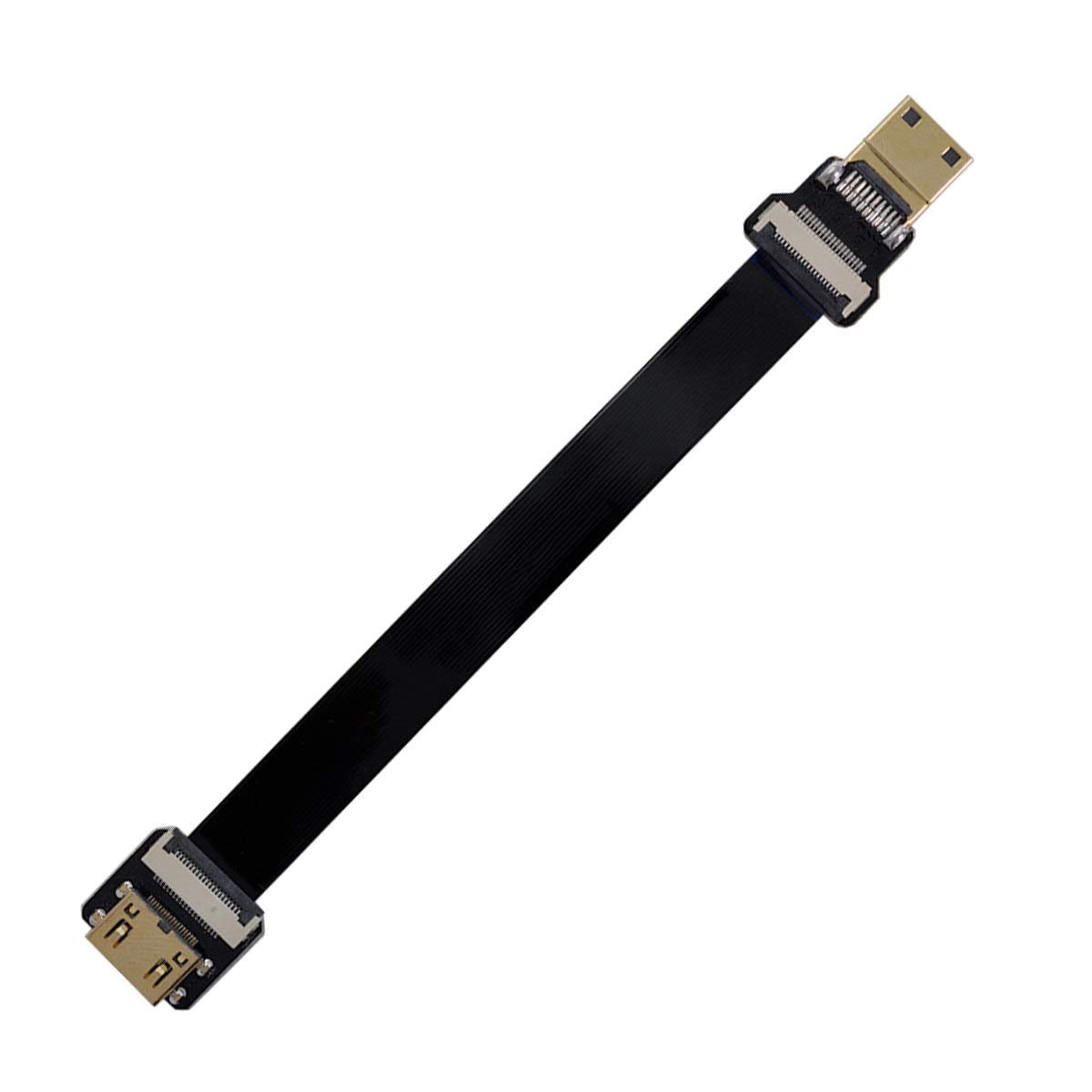 xiwai CYFPV Mini HDMI Male to Mini HDMI Female Extension FPC Flat Cable 1080P for FPV HDTV Multicopter Aerial Photography (0.2m)