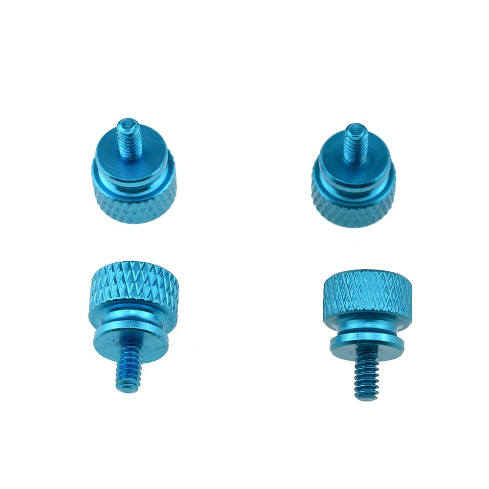 Hahiyo Anodized Aluminum Thumbscrews 6#-32 Thread Size Large Knurled Head Cage Mounts Hand Tighten Easy to Grip and Turn Not Damage Inside Sturdy
