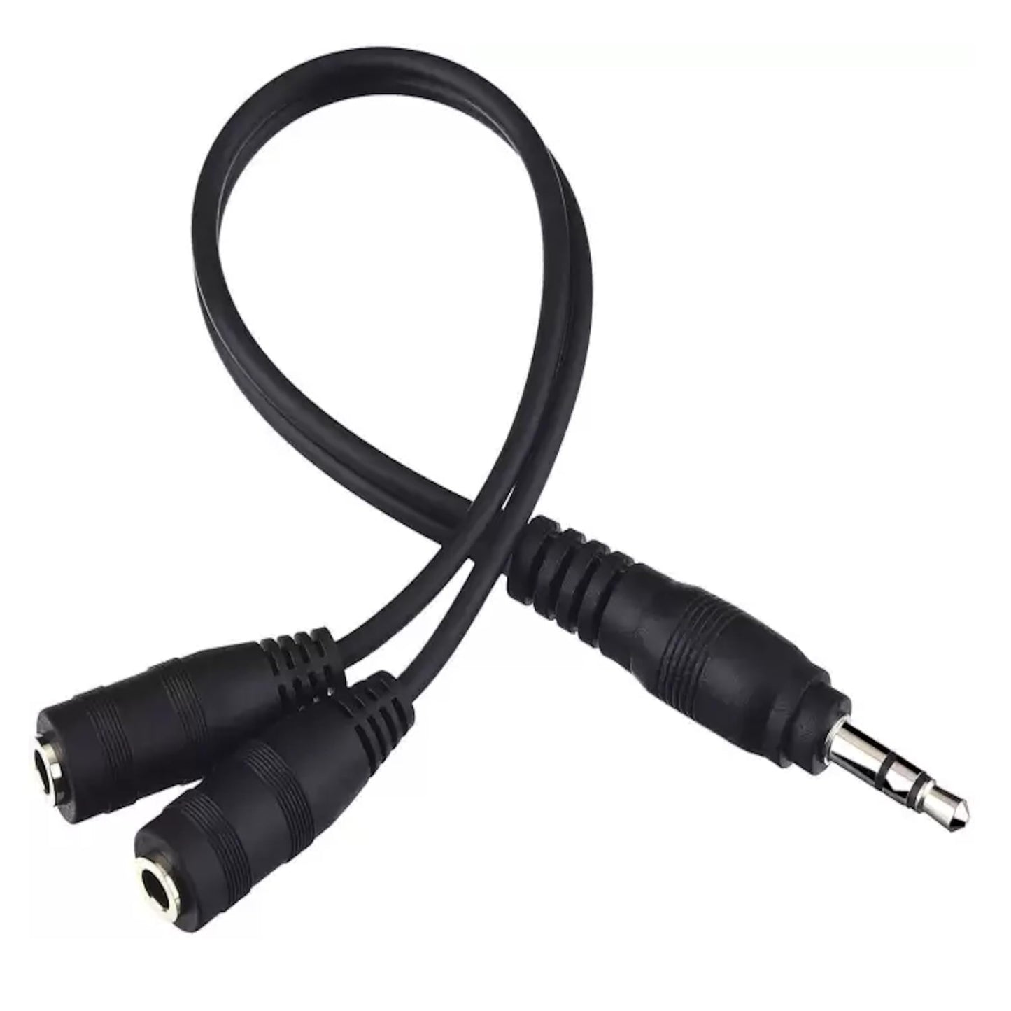 ienza Headphone Splitter for 2 Headphones/Aux Splitter 1 in 2 Out / 1 Audio Jack to 2 Speakers or Headphones (3.5mm TRS Male to 2 3.5mm TRS Female)